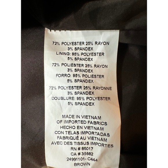 Bebe Pencil Skirt Brown Contour Front pocket Y2K Size 2 NWT - Picture 9 of 12